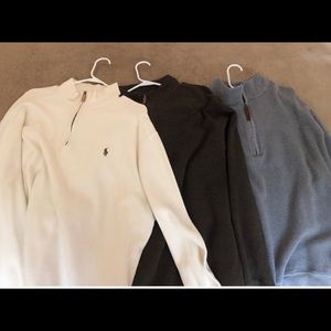 3 men’s zip up sweaters 2XL